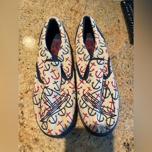 Kitson anchor slip ons - never worn.